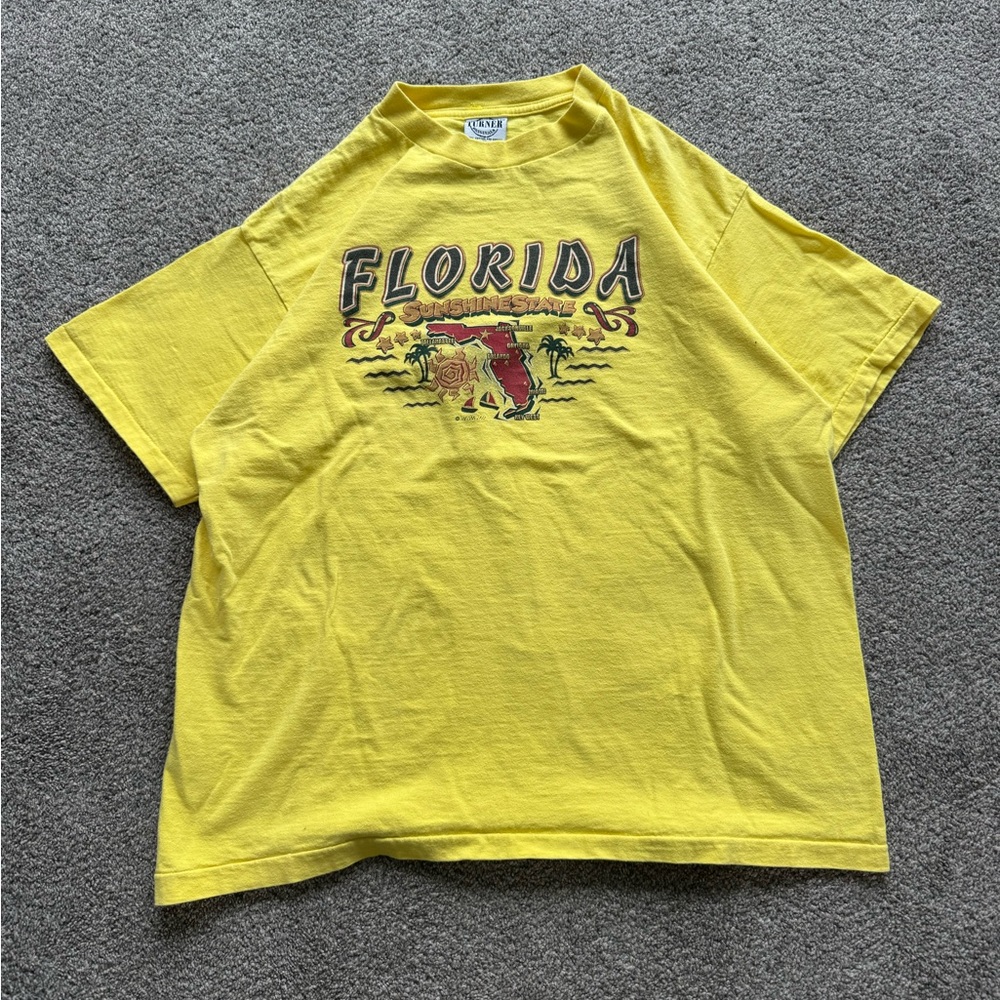 Vintage Yellow Florida Graphic T-Shirt